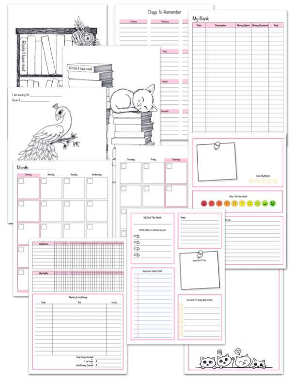 Girls Planner (5-10yrs)