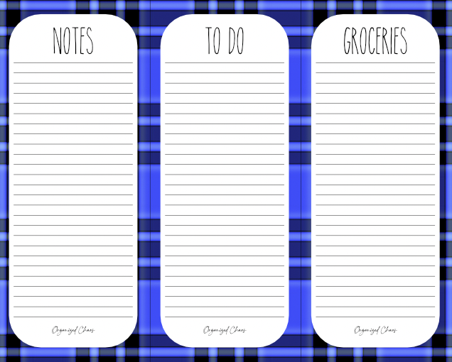 Pack of 3 - Skinny Notepad