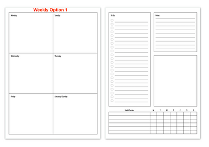 Weekly Layout Option